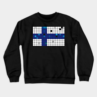 Finland Flag Mosaic Crewneck Sweatshirt